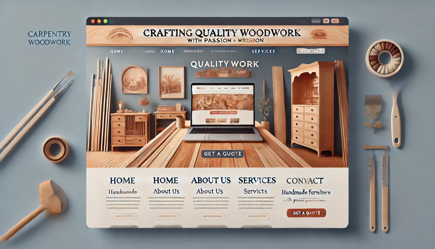 Crear un Sitio Web para una Carpintería