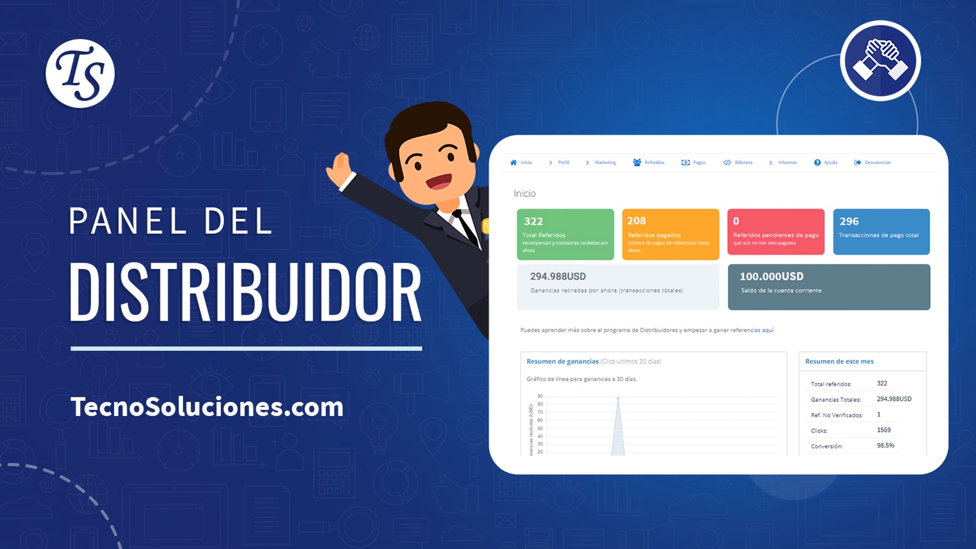 Panel de Distribuidor de Tecno-Soluciones